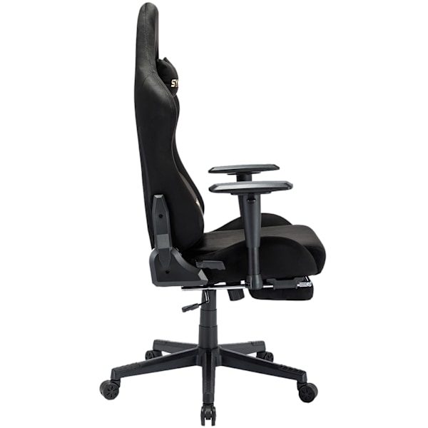 Symino MP Ergonomisk Kontorsstol Racing Seat Design 200 kg Viktbärande Svängbar gamingstol med fotstöd svart