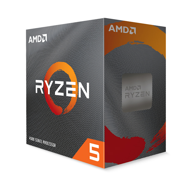 AMD Ryzen 5 4500-processor - förpackad svart