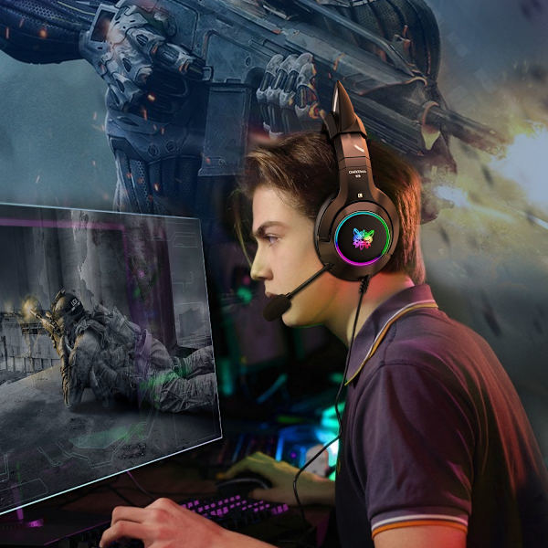 Gaming Headset ONIKUMA K9 3.5 Svart Over-Ear Trådbundet Headset svart