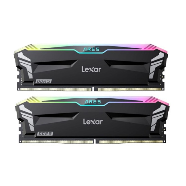 Lexar ARES 16G(8GX2) 3200Mhz Hynix RGB Belyst Dual Memory Stick Kit Svart svart