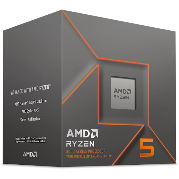 AMD Ryzen 5 8600G-processor - förpackad svart