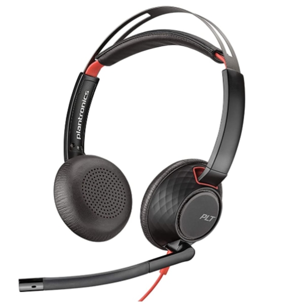 Headset med mikrofon Plantronics Blackwire C5220 Svart Over-Ear Trådbundet Headset svart