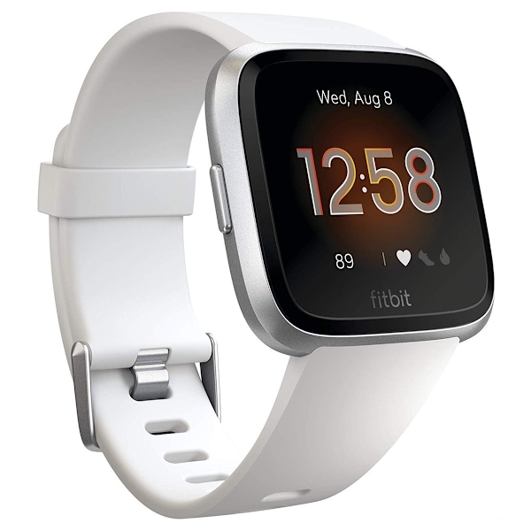 Fitbit Versa Lite 40mm Silver Urtavla Vit Silikonrem Smartwatch vit