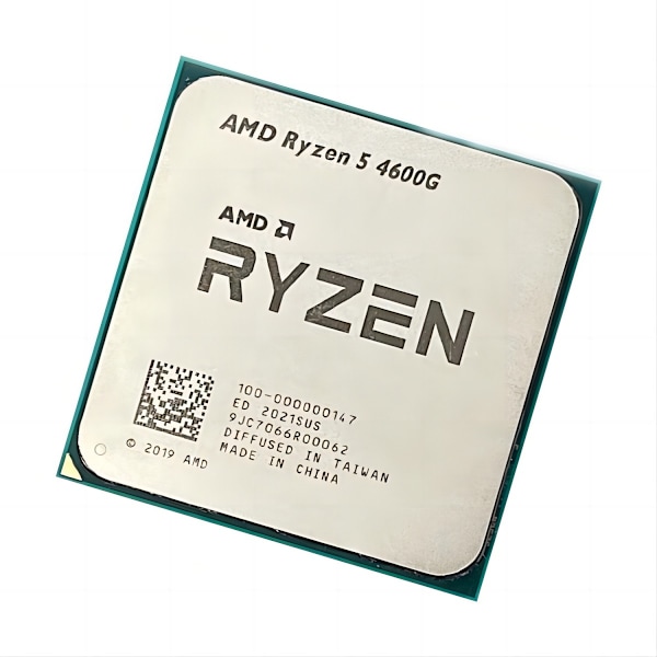 Helt ny AMD Ryzen 5 4600G Tray Processor svart