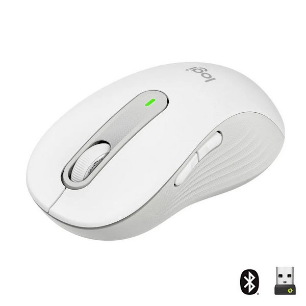 LOGITECH SIGNATURE M650 L Vit Bluetooth USB 2000 DPI kontorsmus vit