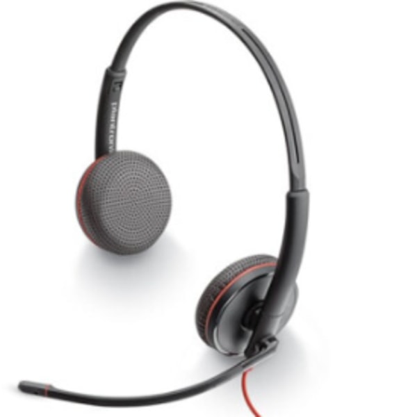 Headset med mikrofon Plantronics Blackwire C3225 Svart Over-Ear Trådbundet Headset svart