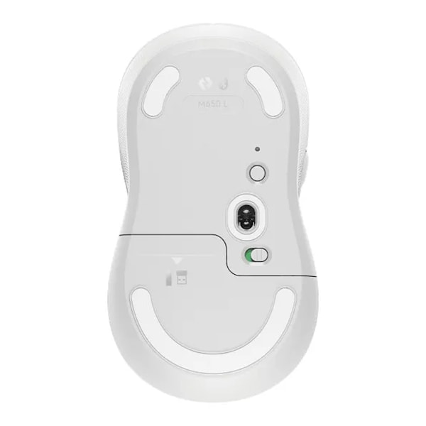 LOGITECH SIGNATURE M650 L Vit Bluetooth USB 2000 DPI kontorsmus vit