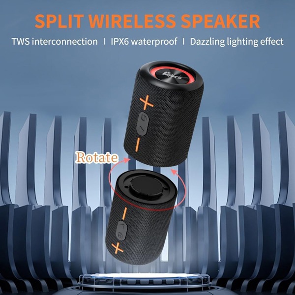 Cyboris S10 Split Bluetooth-högtalare svart