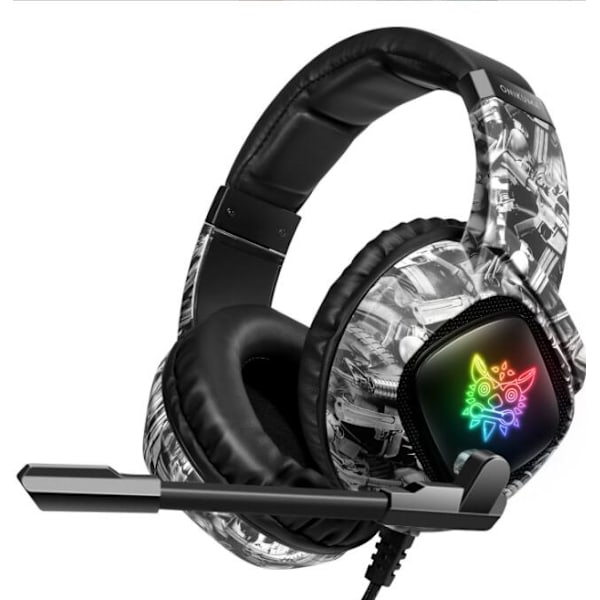 Gaming Headset ONIKUMA K19 Kamouflage Grå Over-Ear Trådbundet Headset grå