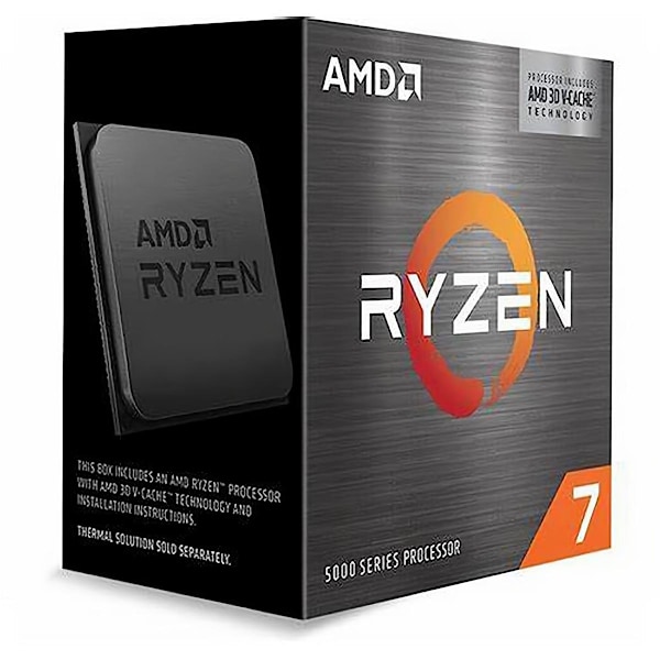 AMD Ryzen 7 5700X3D / 3 GHz processor - förpackad svart
