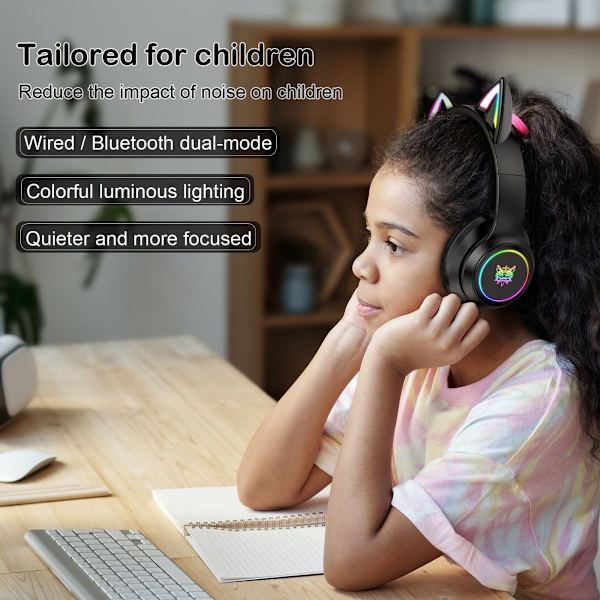 Gaming Headset ONIKUMA B90 Svart Over-Ear TWS Bluetooth Headset svart