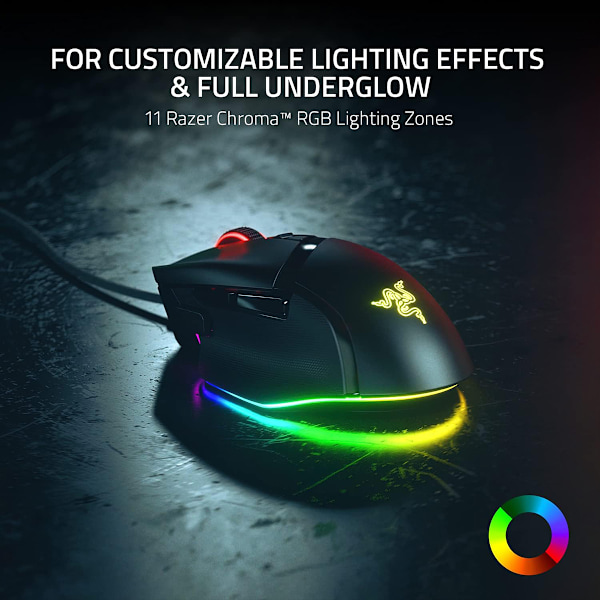 Razer Basilisk V3 Svart Trådbunden USB 26000 DPI Spelmus svart