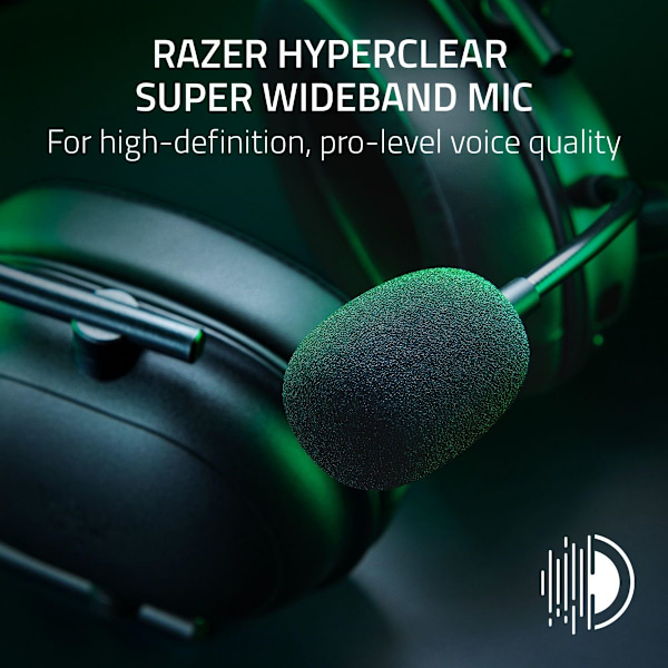 Gaming Headset Razer BlackShark V2 X Hyperspeed Black TWS Bluetooth Headset svart
