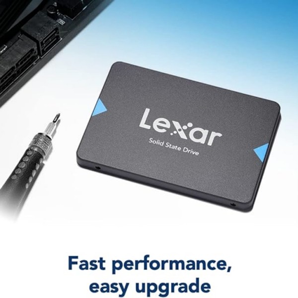 Lexar NS100 2.5" SATA SSD - 128GB (550MB/s) svart