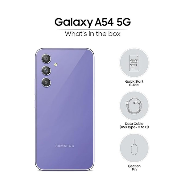 Smartphone Samsung Galaxy A54 A546B 5G Dubbel SIM 8 / 128 GB lila