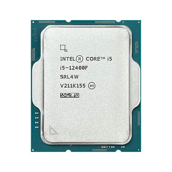 Helt ny Intel Core i5-12400F Tray Processor svart