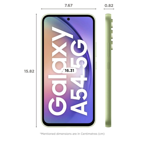 Smartphone Samsung Galaxy A54 A546B 5G Dubbel SIM 8 / 128 GB grön