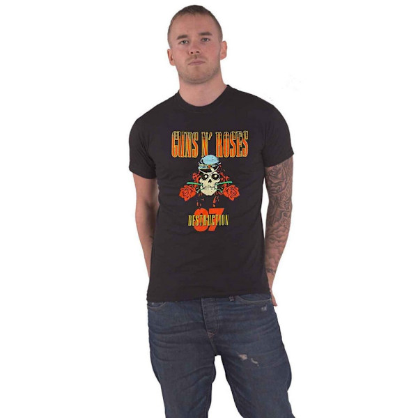 Guns N Roses Unisex Adult Tour ´87 Bomull T-Shirt L Svart Black L