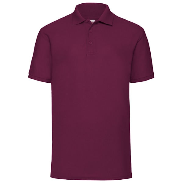 Fruit Of The Loom Herr 65/35 Pique Kortärmad Polotröja M Burgundy Burgundy M