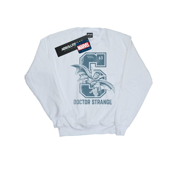 Marvel Girls Doctor Strange Collegiate Sweatshirt 7-8 år Vit White 7-8 Years