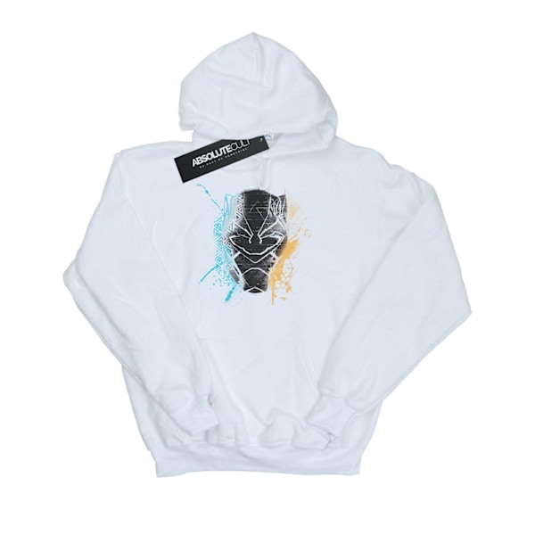 Marvel Girls Black Panther Splash Hoodie 5-6 år Vit White 5-6 Years