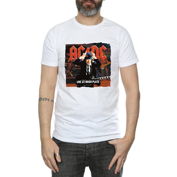 AC/DC Live At River Plate Columbia Records T-shirt L Vit White L