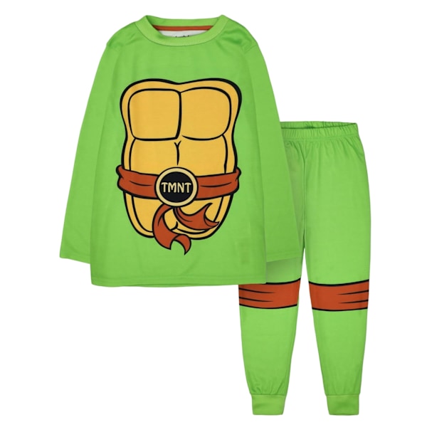Teenage Mutant Ninja Turtles Pojkar Tryckt Lång Pyjamas Set 3-4 År Green 3-4 Years