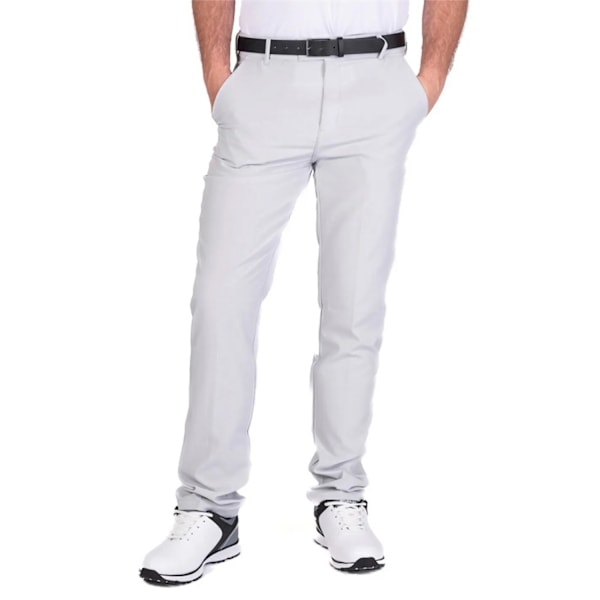 Island Green Herr Tour Stretch Avsmalnande Ben Golfbyxor 42S Li Light Grey 42S