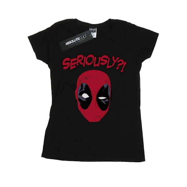 Marvel Womens/Ladies Deadpool Seriously Cotton T-Shirt M Svart Black M