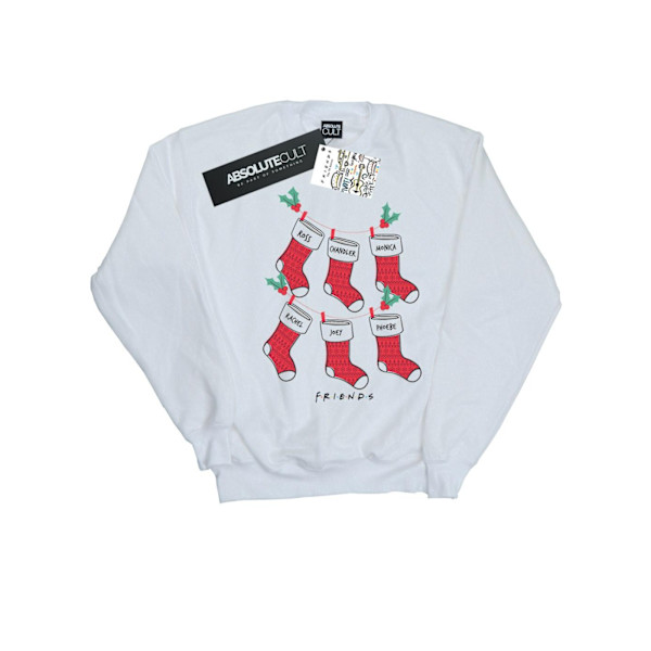 Friends Julstrumpor Sweatshirt för Män 4XL Vit White 4XL