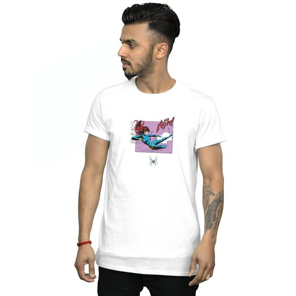 Marvel Comics Herr Black Widow Kick Frame T-shirt 3XL Vit White 3XL