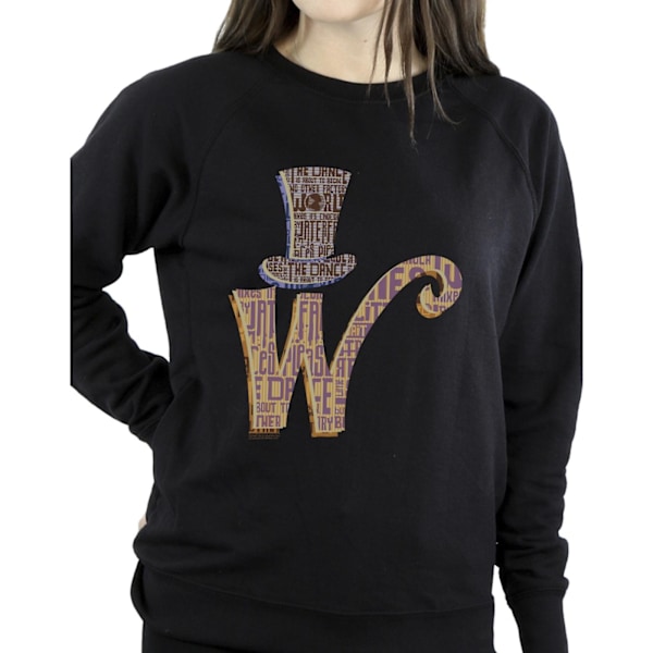 Willy Wonka Dam/Dam W Logo Hat Sweatshirt 3XL Svart Black 3XL