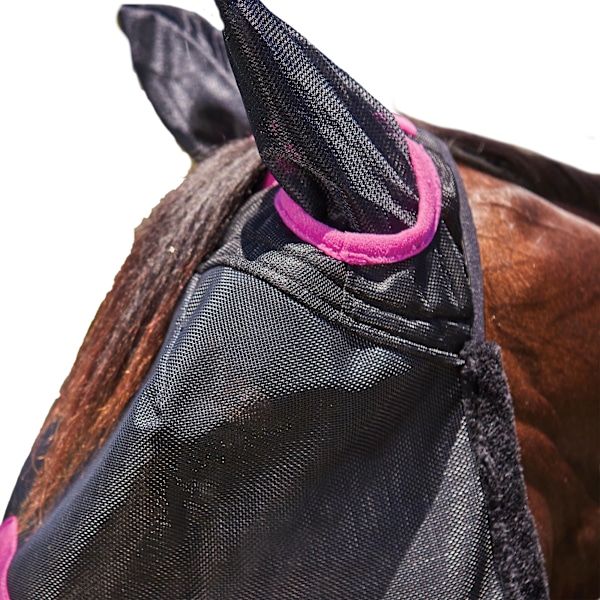Weatherbeeta Comfitec Deluxe Mesh Hållbar Hästflughuva Cob Svart Black/Purple Cob