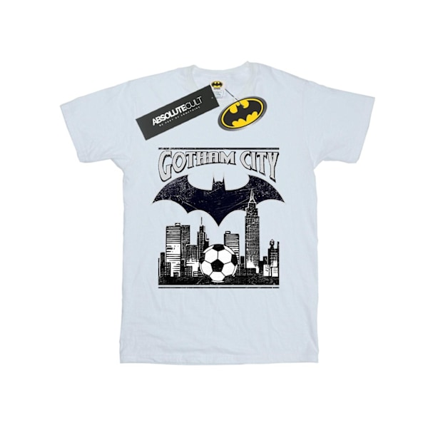 DC Comics Girls Batman Football Gotham City Bomull T-shirt 7-8 White 7-8 Years