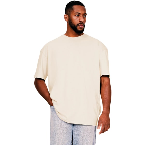 Casual Classics Herr Core Ringspun Bomull Tall Oversized T-Shir Ecru XL