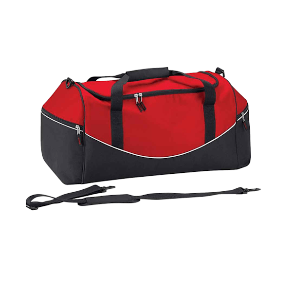 Quadra Teamwear Holdall Duffelväska (55 liter) One Size Classic Classic Red/Black/White One Size