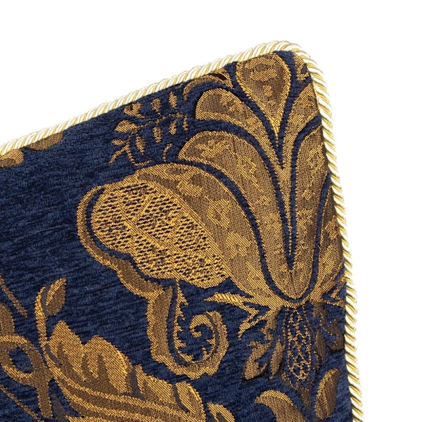 Paoletti Shiraz Jacquard Traditionellt Kuddfodral 45cm x 45cm Navy 45cm x 45cm