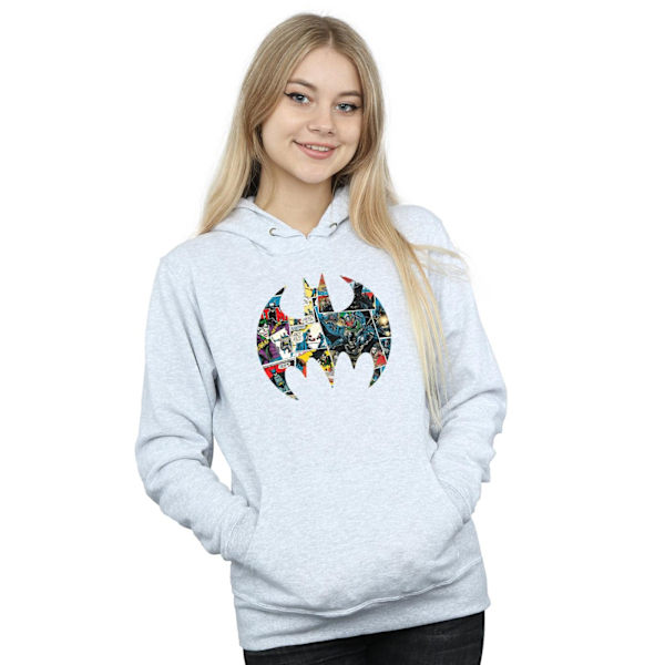 DC Comics Dam/Kvinnor Batman Serietidning Logotyp Hoodie S Sport Sports Grey S