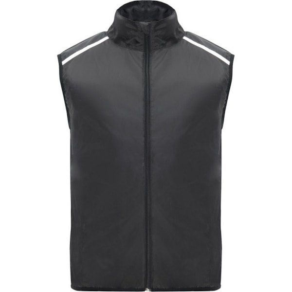 Roly Unisex Vuxen Jannu Lätt Löpväst L Solid Solid Black L