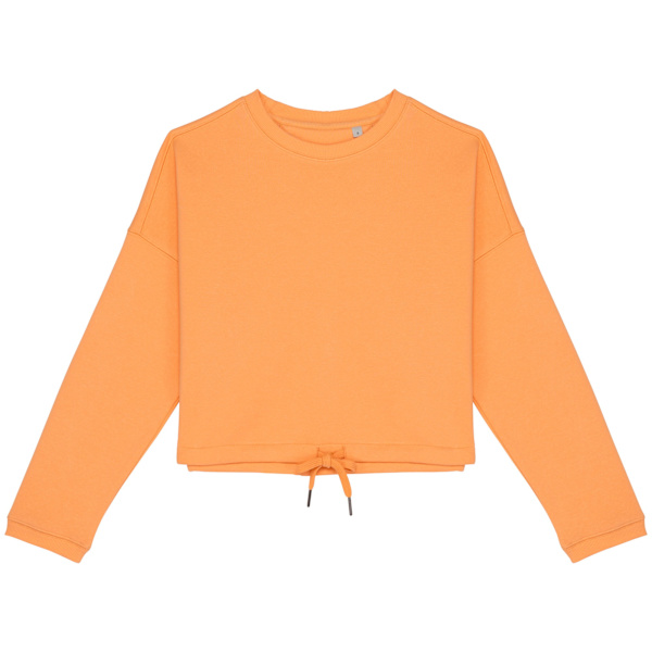 Native Spirit Dam/Kvinnor Oversized Crop Sweatshirt XS Aprico Apricot XS