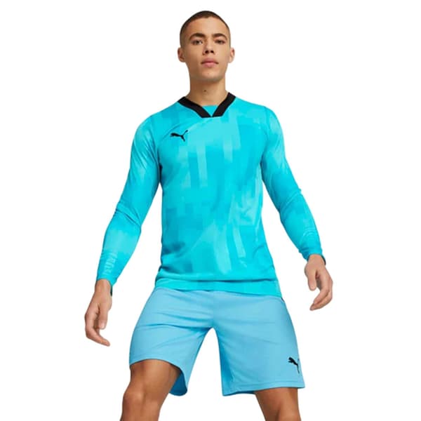 Puma Herr Teamtarget Långärmad Målvaktströja M Blå Blue M