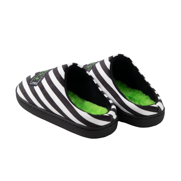 Beetlejuice Unisex Vuxen Logo Tofflor 3 UK-4 UK Svart/Vit Black/White/Green 3 UK-4 UK