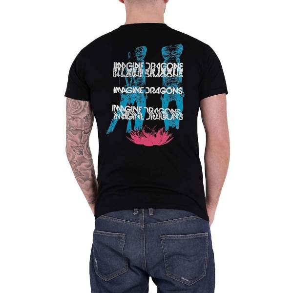 Imagine Dragons Unisex Vuxen Glitch Bomull T-shirt XL Svart Black XL