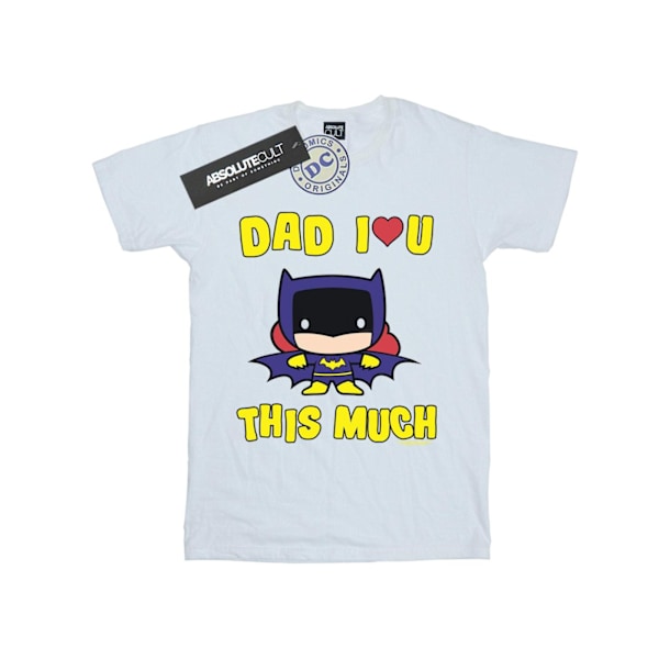 DC Comics Girls Batman Pappa Jag Älskar Dig Så Mycket Bomull T-shirt White 5-6 Years