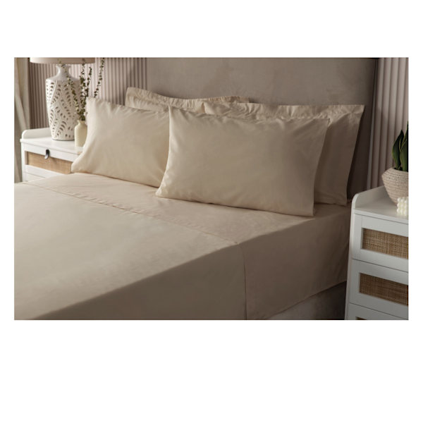 Belledorm Easycare Percale Platform Valance Superking Walnut Wh Walnut Whip Superking