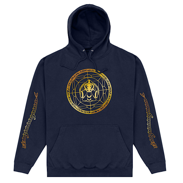 Terraria Unisex Vuxen Emblem Hoodie XL Marinblå/Guld Navy Blue/Gold XL