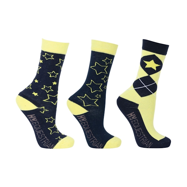 Hy Barn/Barn Stella Sock Set (3-pack) 8 UK Barn-12 UK Barn Navy/Yellow 8 UK Child-12 UK Child