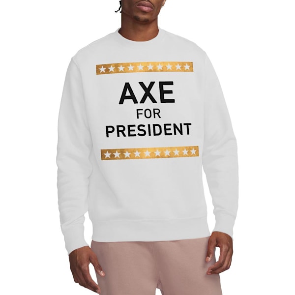 Billions Unisex Vuxen Axe For President Sweatshirt S Vit White S