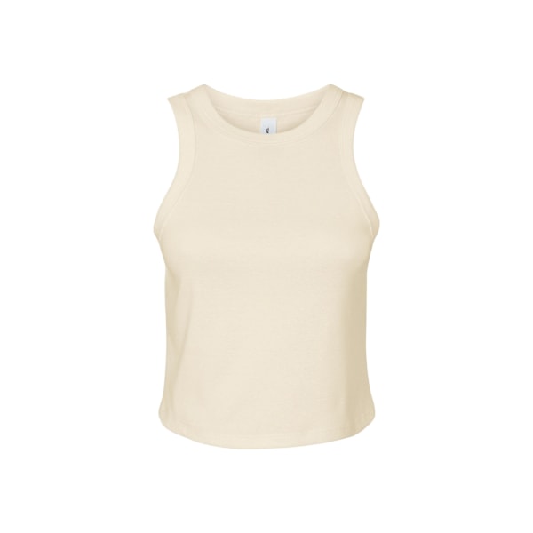 Bella + Canvas Dam/Kvinnor Micro-Rib Racer Linne M Enfärgad N Solid Natural M