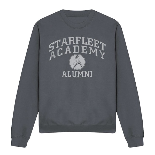Star Trek Unisex Vuxen Alumni Sweatshirt S Kolgrå Charcoal S